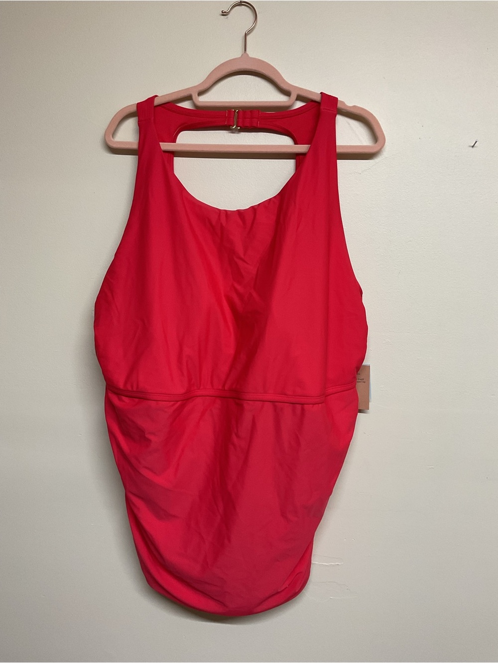 Shade & Shore One-Shoulder Red Women's Dress